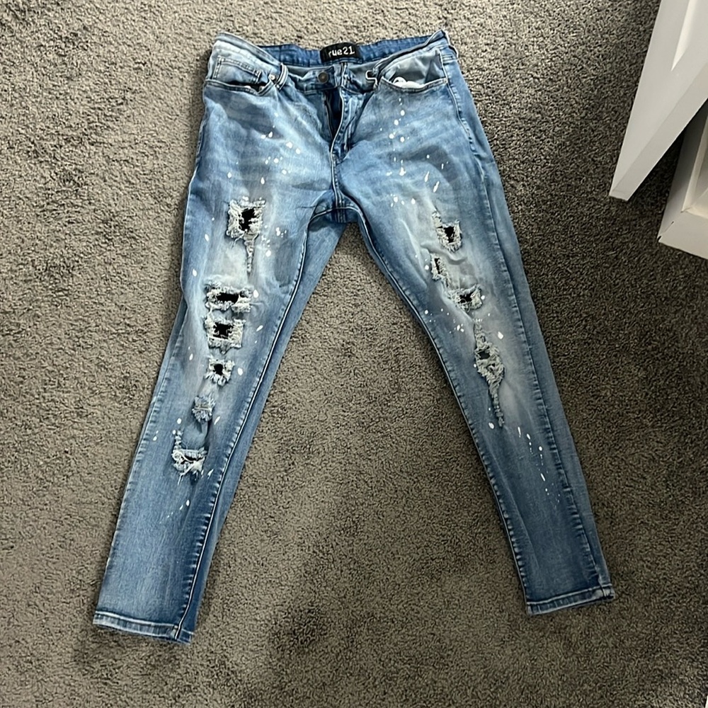 Men’s distressed skinny jeans 38/32